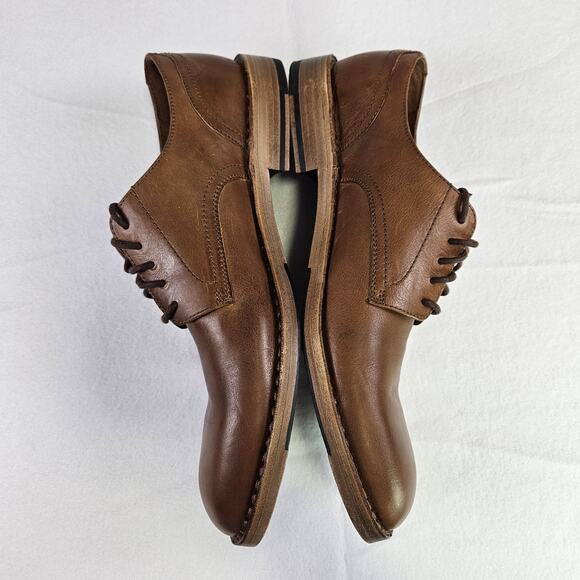Frye James Derby Leather Dress Shoe Mens 13 Copper Brown Lace Up Oxford Wedding main image 6